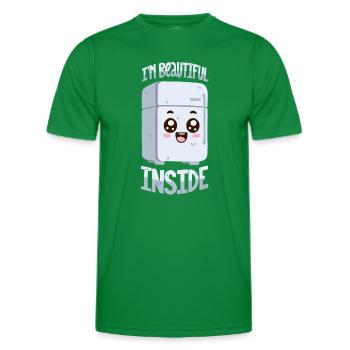 Wunderschön im Inneren - Männer Funktions-T-Shirt - Kelly Green - Vorne - AI Model Male 178 dark (178cm)