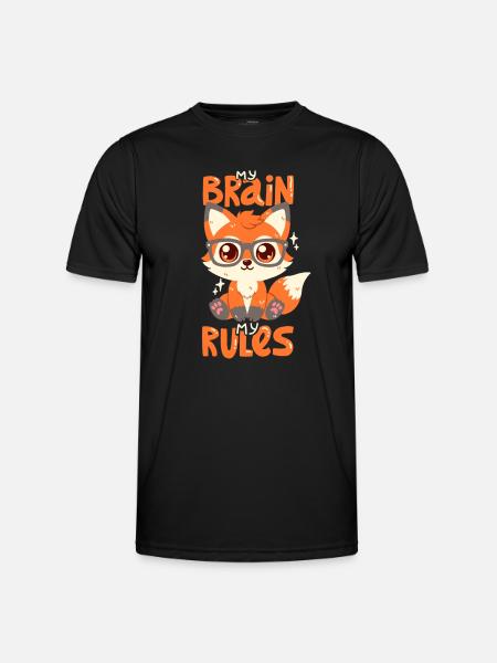My brain, my rules - Men's Functional T-Shirt - black