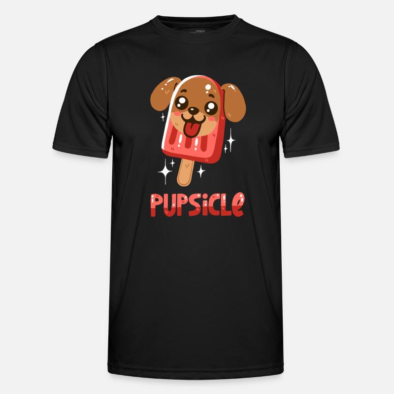 Hund-Eis am Stiel Männer Funktions-T-Shirt