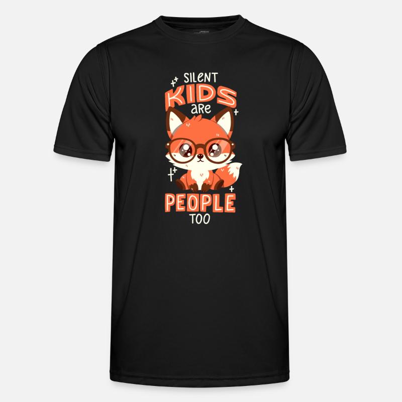 Schüchterner Fuchs Männer Funktions-T-Shirt