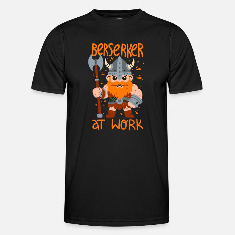 Berserker at work - Men's Functional T-Shirt - black