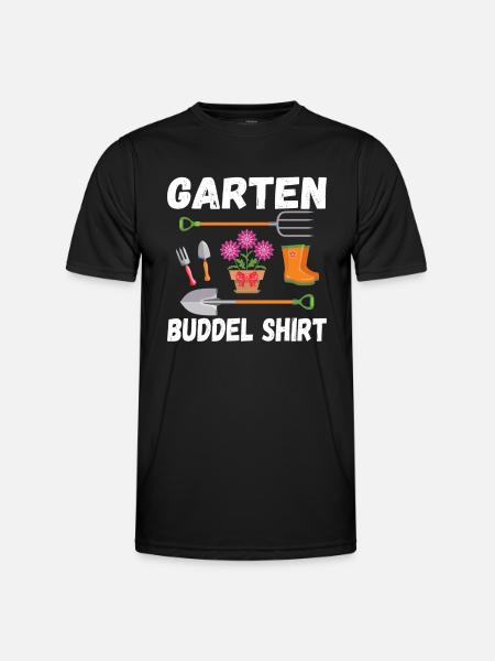 Garten Buddel Shirt Hobbygärtner - Männer Funktions-T-Shirt - Schwarz
