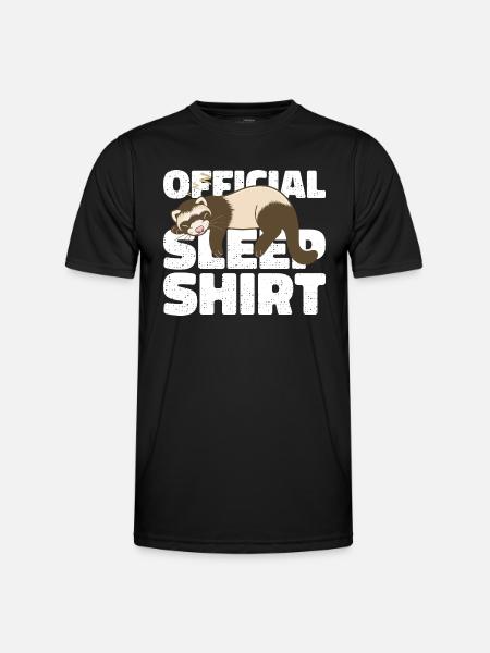 Frettchen Offizielles Schlafshirt Faul Relax - Männer Funktions-T-Shirt - Schwarz