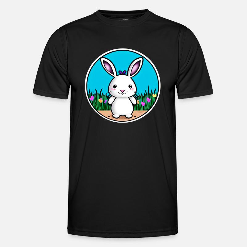 Little Easter White - Men's Functional T-Shirt - black