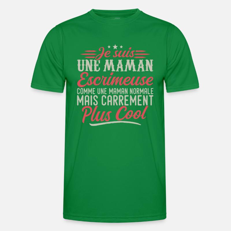 Ich bin eine Fechter-Mama, ausgesprochen cool Männer Funktions-T-Shirt