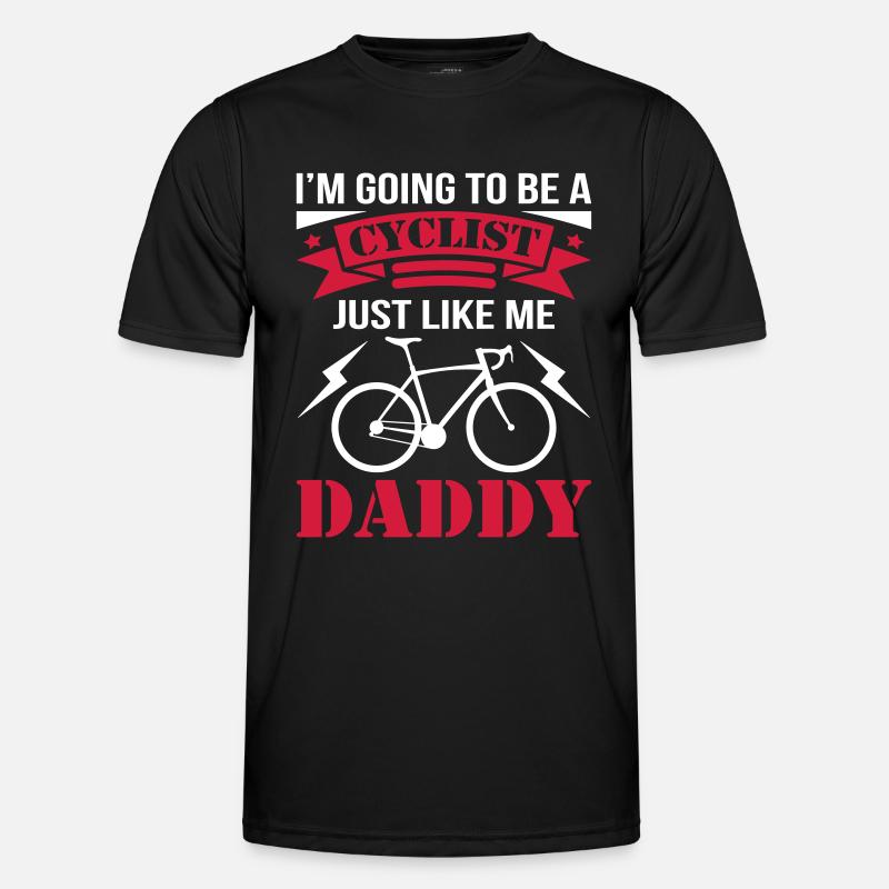 Cyclist Like My Daddy - Men's Functional T-Shirt - black