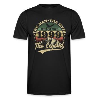 1999 Vintage anniversaire homme mythe légende - T-shirt sport Homme - noir - Devant - AI Model Male 178 dark (178cm)