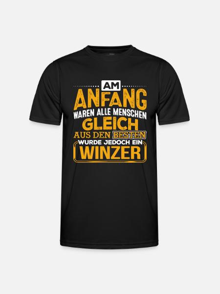WINZER - Der Beste - Männer Funktions-T-Shirt - Schwarz