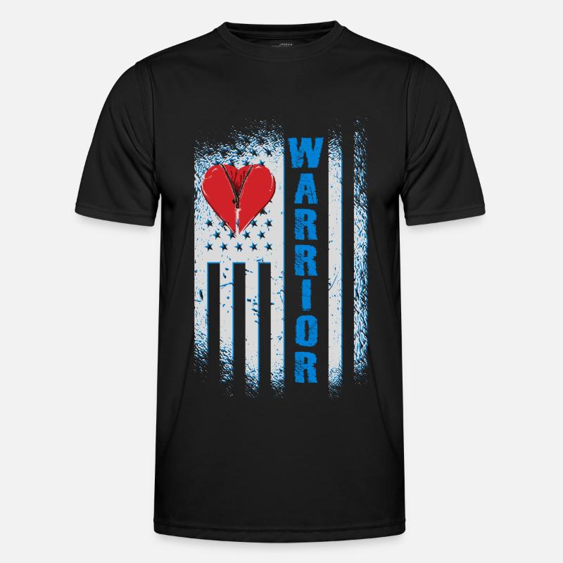 Open Heart Surgery Warrior - Men's Functional T-Shirt - black