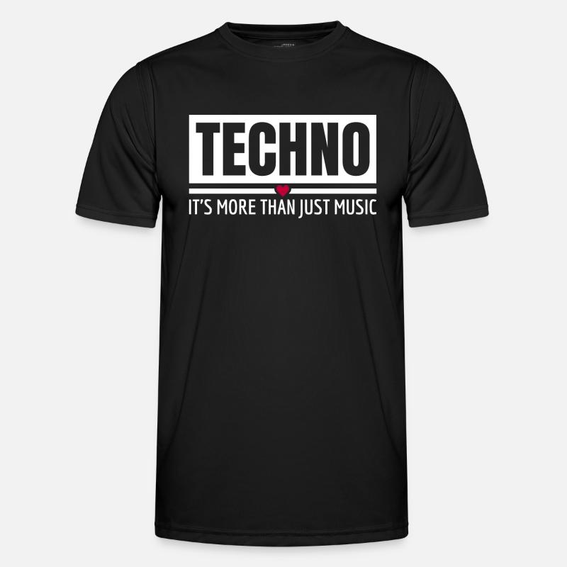 Techno It's More Than Just Music Techno Outfit - Men's Functional T-Shirt - black
