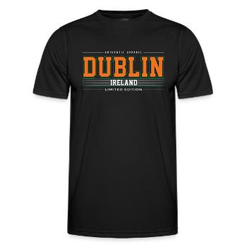 Dublin - Men's Functional T-Shirt - black - Front - AI Model Male 178 dark (178cm)