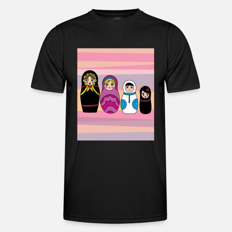 Babouchka poupées russes T-shirt sport Homme