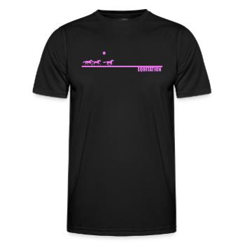Reiten Pink Sun - Männer Funktions-T-Shirt - Schwarz - Vorne - AI Model Male 178 dark (178cm)