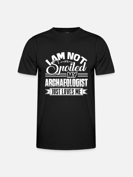 Mon archéologue m'aime - T-shirt sport Homme - noir