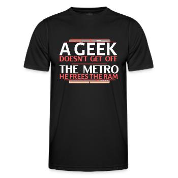 Ich befreie den Widder - Männer Funktions-T-Shirt - Schwarz - Vorne - AI Model Male 178 dark (178cm)