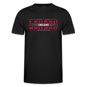 London - Men's Functional T-Shirt - black - Front - AI Model Male 178 dark (178cm)