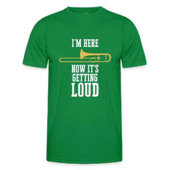 Trombone - T-shirt sport Homme - vert - Devant - AI Model Male 178 dark (178cm)