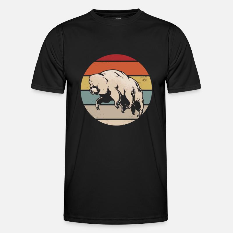 Bärtierchen - Männer Funktions-T-Shirt - Schwarz