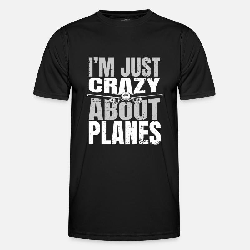 Pilot Flugzeug Piloten Luftfahrt - Männer Funktions-T-Shirt - Schwarz