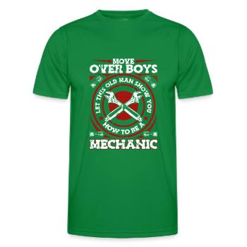 Atelier de tournevis mécanique - T-shirt sport Homme - vert - Devant - AI Model Male 178 dark (178cm)