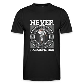 Karate Karate Fighter Martial Arts - Men's Functional T-Shirt - black - Front - AI Model Male 178 dark (178cm)