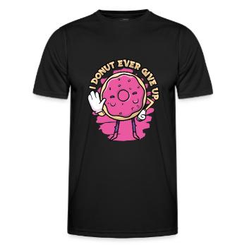 Donut Donuts Candy Bagel - T-shirt sport Homme - noir - Devant - AI Model Male 178 dark (178cm)
