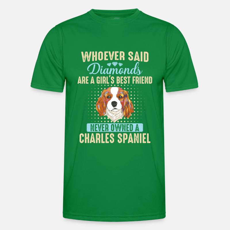 Charles Spaniel Chien T-shirt sport Homme