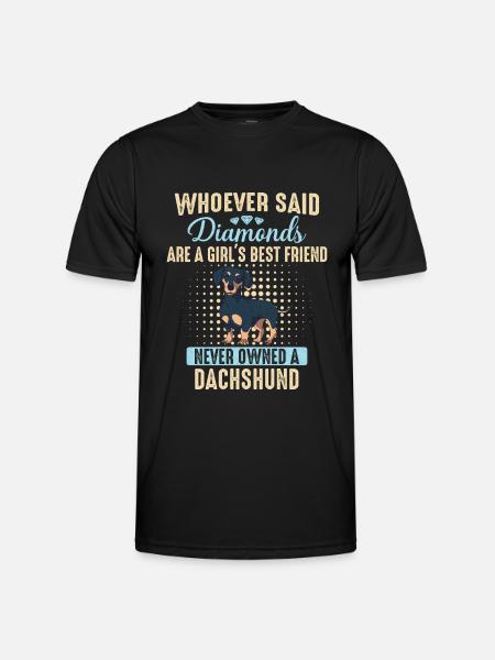 Dachshund Dog - Men's Functional T-Shirt - black