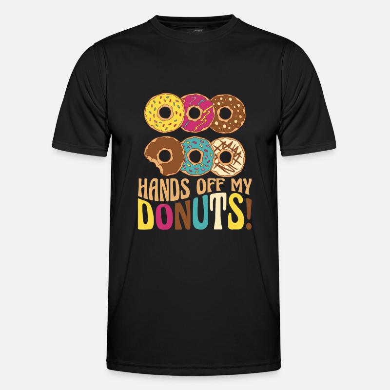 Donut Donuts Candy Bagel - Men's Functional T-Shirt - black
