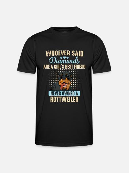 Rottweiler Dog - Men's Functional T-Shirt - black