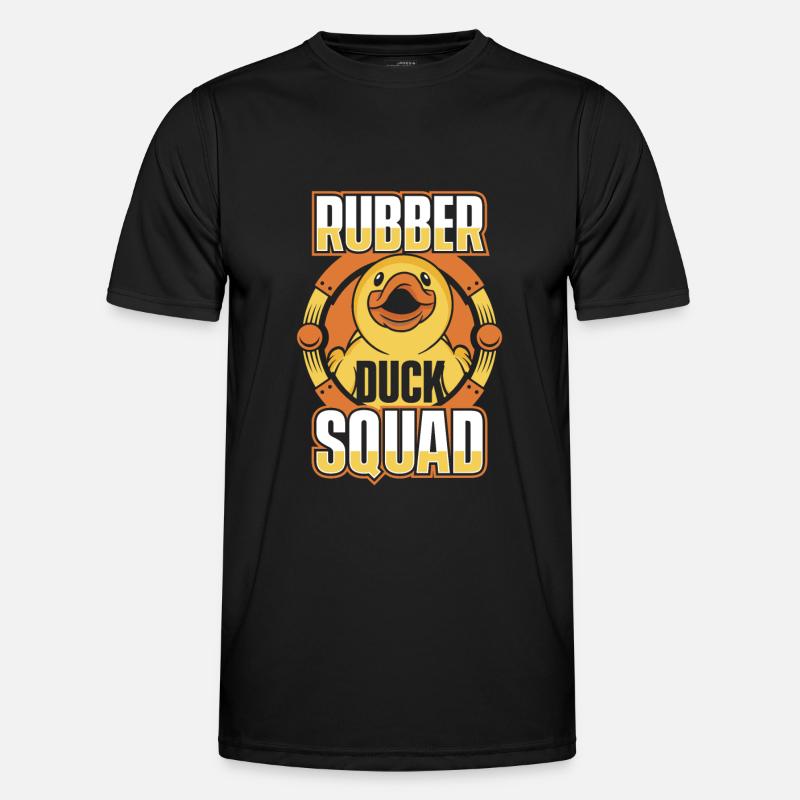 Rubber Ducks Bathroom Yellow Duck - Men's Functional T-Shirt - black