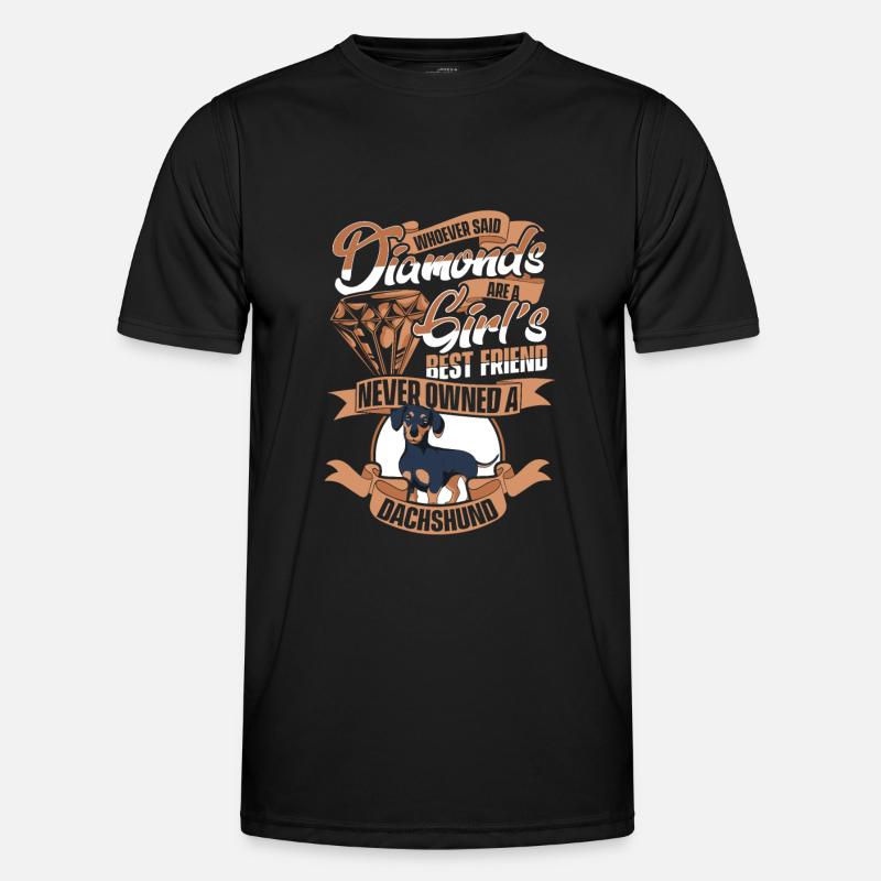 Deutscher Schäferhund Hund - Männer Funktions-T-Shirt - Schwarz