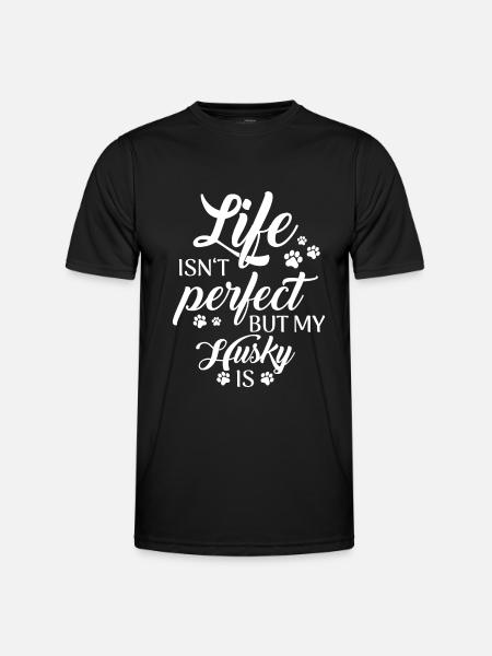 Siberian Husky Dog - Men's Functional T-Shirt - black