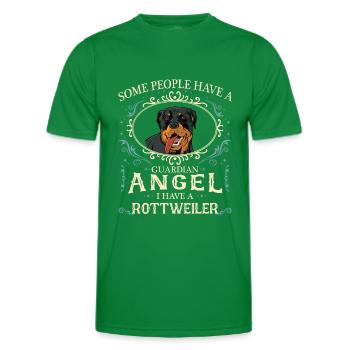 Rottweiler Hund - Männer Funktions-T-Shirt - Kelly Green - Vorne - AI Model Male 178 dark (178cm)