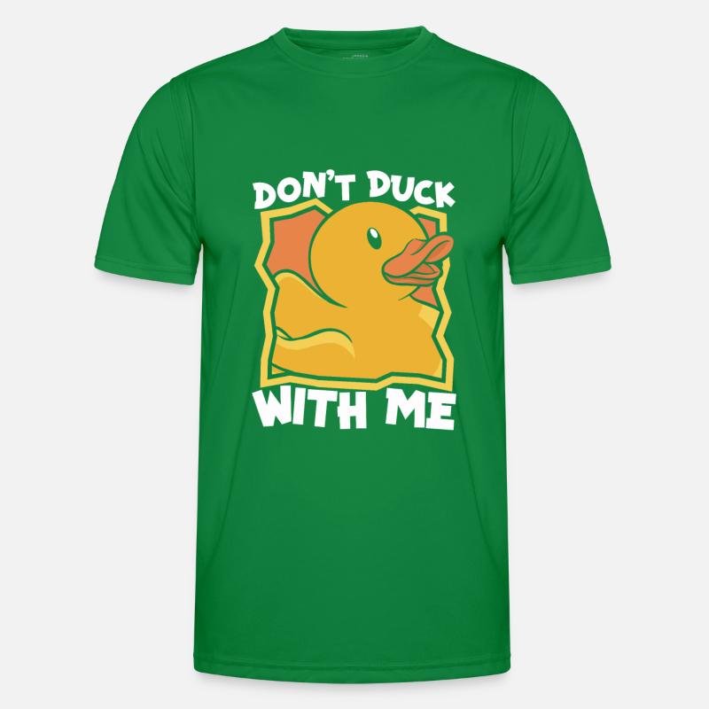 Rubber Ducks Bathroom Yellow Duck Men's Functional T-Shirt