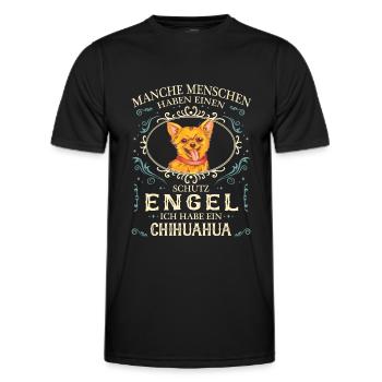 Chihuahua Hund Chihuahuas Hundehalter - Männer Funktions-T-Shirt - Schwarz - Vorne - AI Model Male 178 dark (178cm)