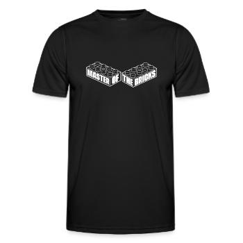 Brick Builder Brick Building Master Builder - Men's Functional T-Shirt - black - Front - AI Model Male 178 dark (178cm)