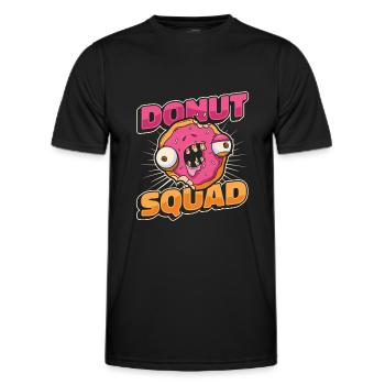 Donut Donuts Candy Bagel - T-shirt sport Homme - noir - Devant - AI Model Male 178 dark (178cm)