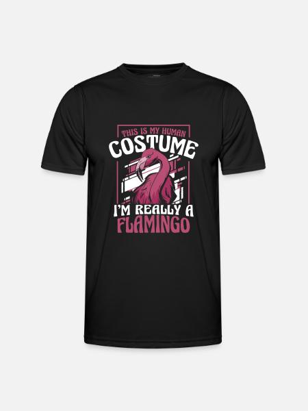 Flamingo Animal Pink - Men's Functional T-Shirt - black