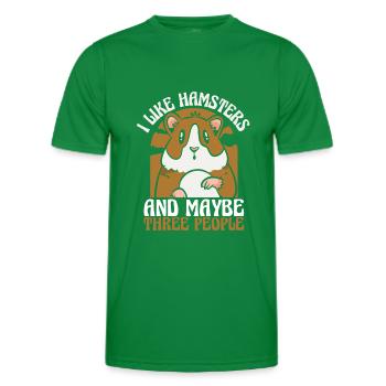 Hamster - T-shirt sport Homme - vert - Devant - AI Model Male 178 dark (178cm)