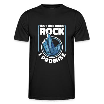 Géologie Géologue Roches Pierre Géo Minéral - T-shirt sport Homme - noir - Devant - AI Model Male 178 dark (178cm)