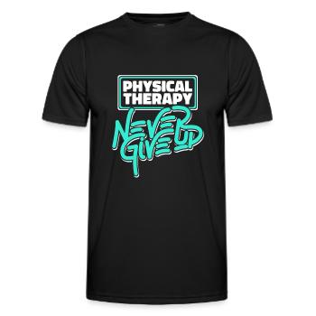 Physiotherapie Therapeut Assistent - Männer Funktions-T-Shirt - Schwarz - Vorne - AI Model Male 178 dark (178cm)