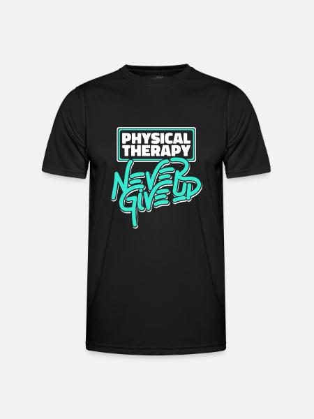 Physiotherapy Therapist Assistant - Men's Functional T-Shirt - black