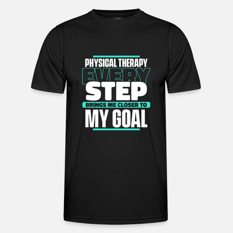 Physiotherapy Therapist Assistant - Men's Functional T-Shirt - black