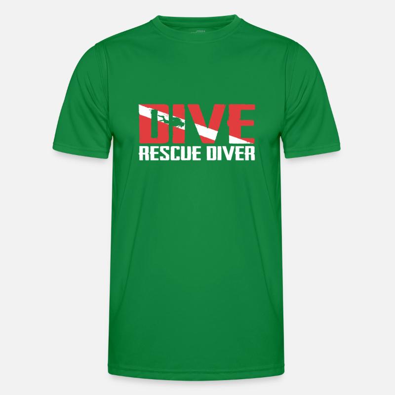 Scuba Diver Diving Ocean Divers Maglietta sportiva per uomo