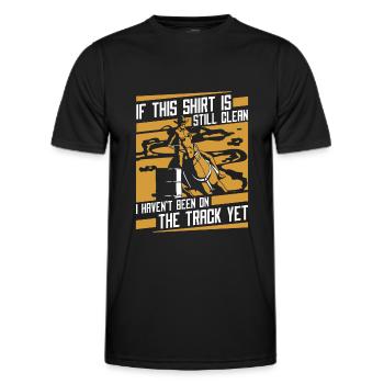 Courses de chevaux Courses de barils De chevaux Barils de chevaux - T-shirt sport Homme - noir - Devant - AI Model Male 178 dark (178cm)
