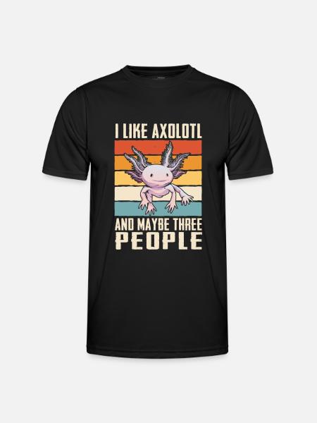 Poisson Axolotl - T-shirt sport Homme - noir