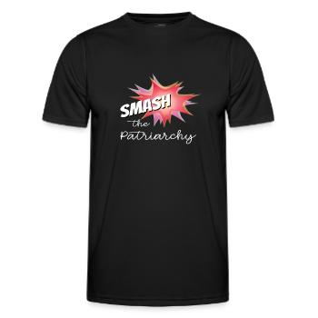 Smash the Patriarchy - Men's Functional T-Shirt - black - Front - AI Model Male 178 dark (178cm)