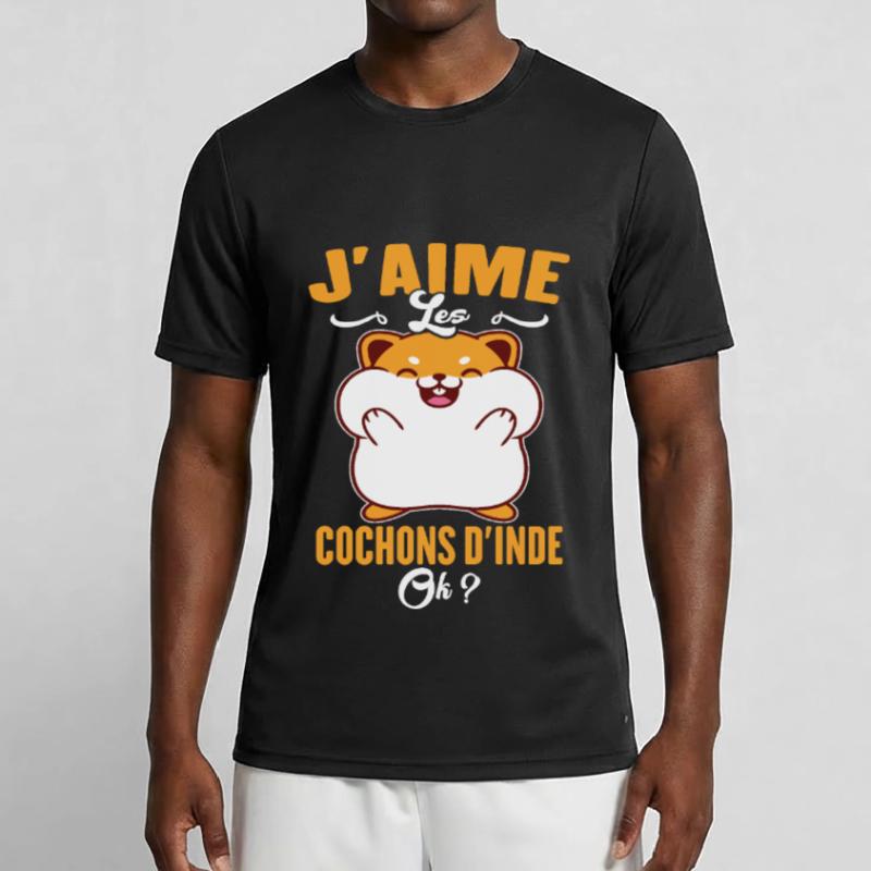 J'aime Les Cochons D'Inde T-shirt sport Homme