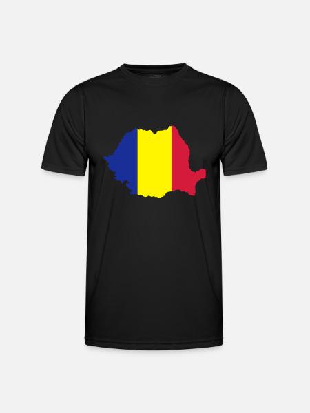 Roumanie - T-shirt sport Homme - noir